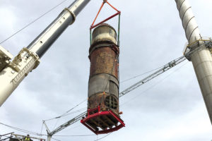 Cortland lifting slings used in a mining application