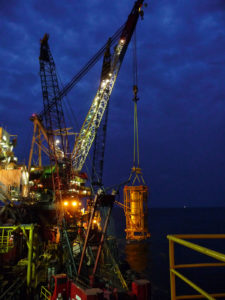 Cortland Selantic®lifting slings in an offshore installation